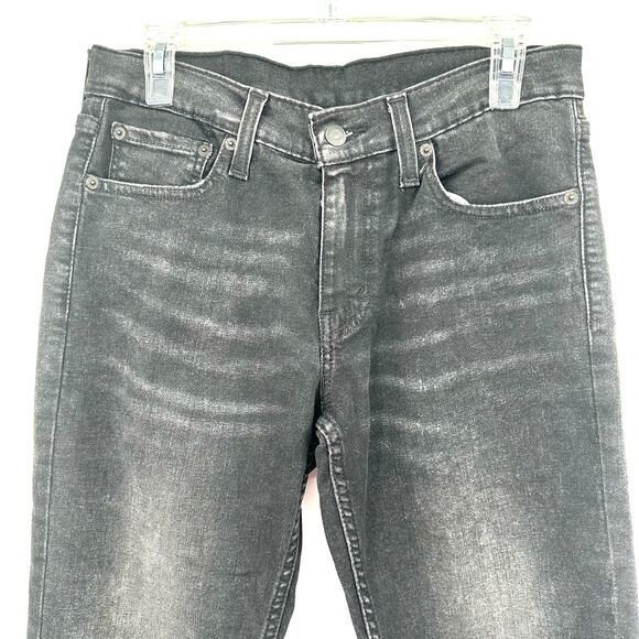 Levis Size 30x32 Jeans Black 511‎ Slim Stretch Straight Leg Casual Denim NWOT - Picture 3 of 6